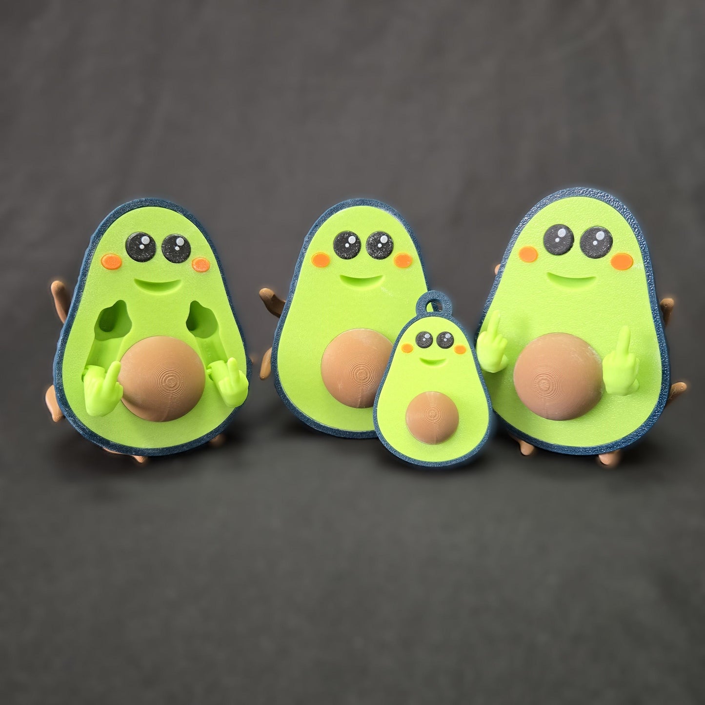 Bad Avocado or Bad Peach Figurine