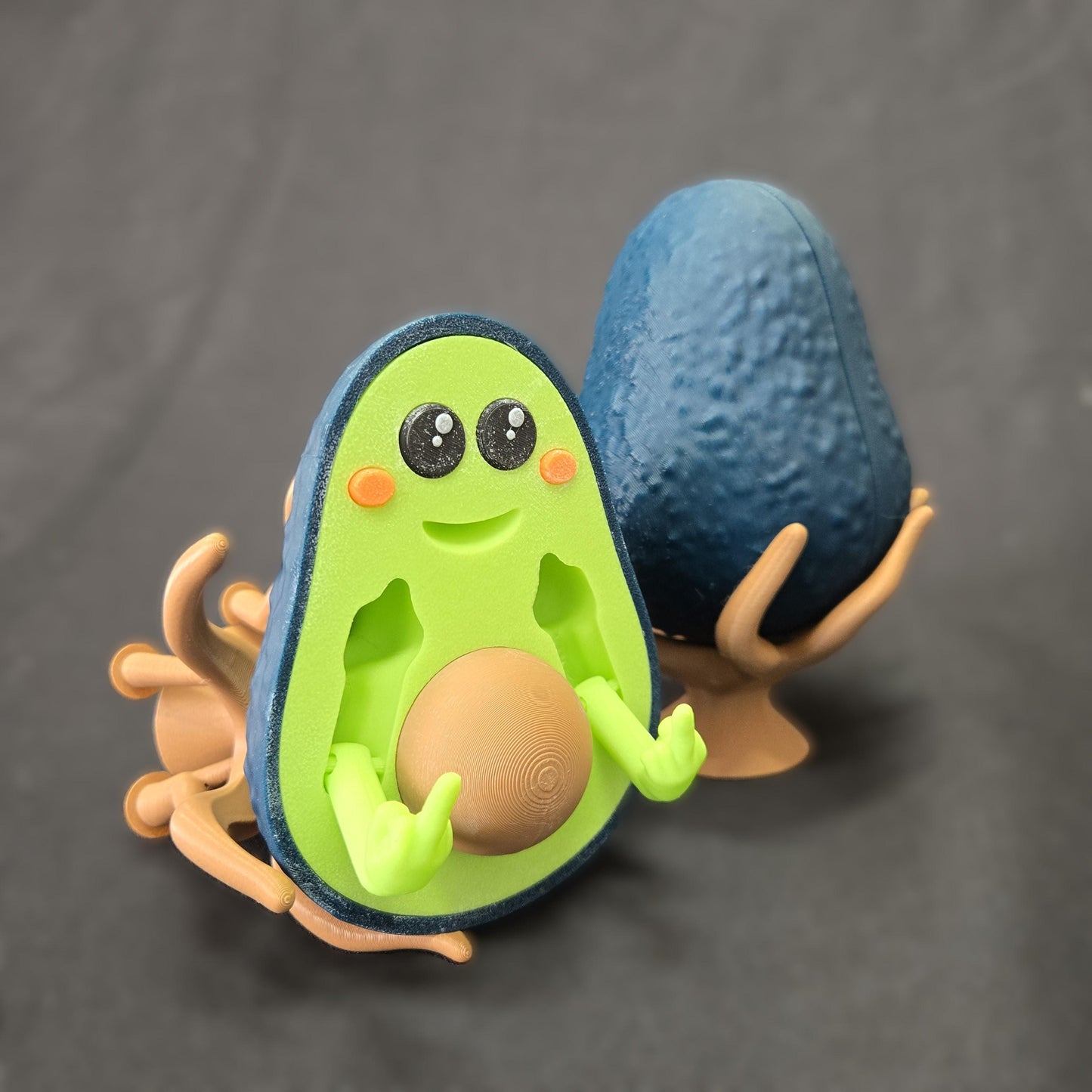 Bad Avocado or Bad Peach Figurine