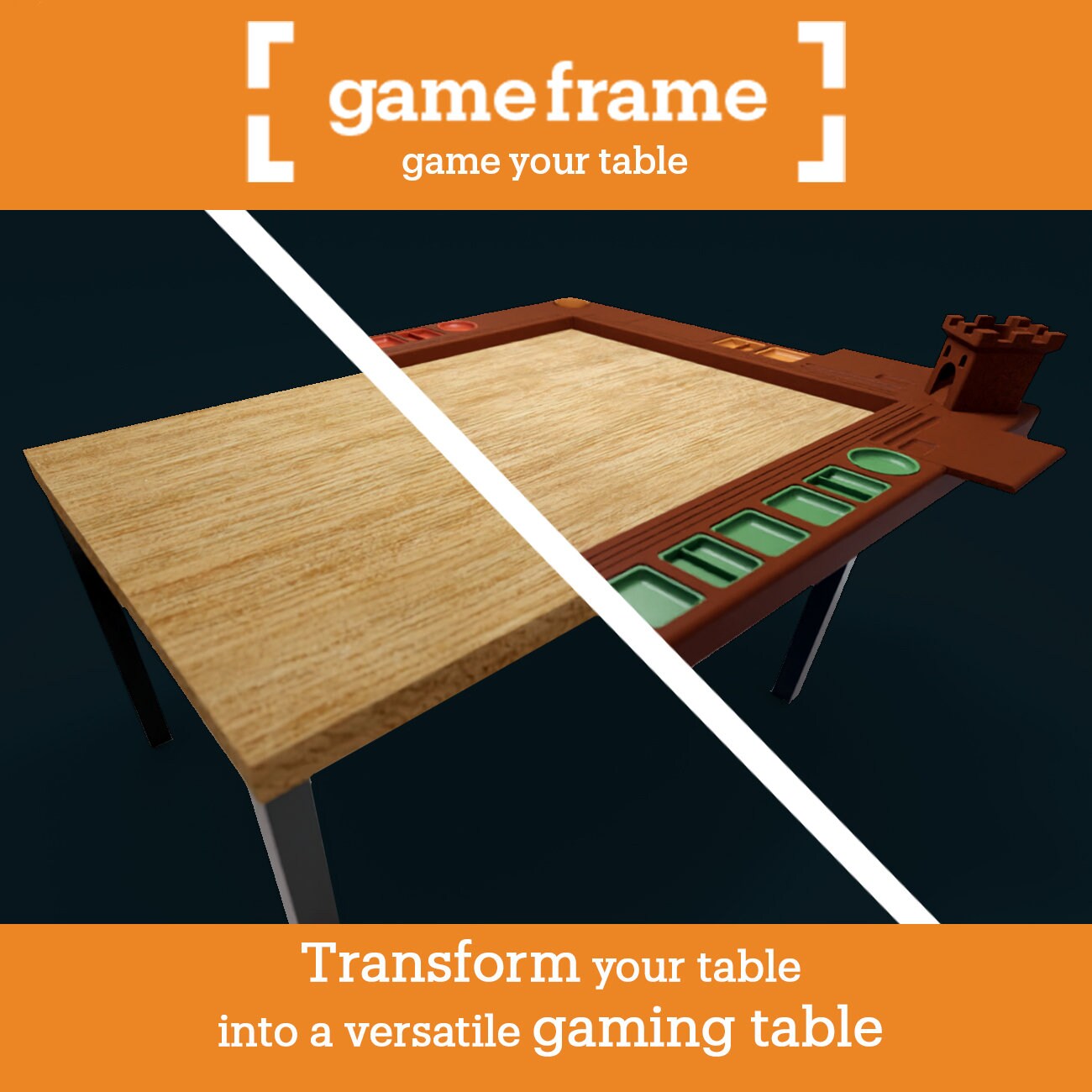 Small Gameframe Table- up to 3m perimeter